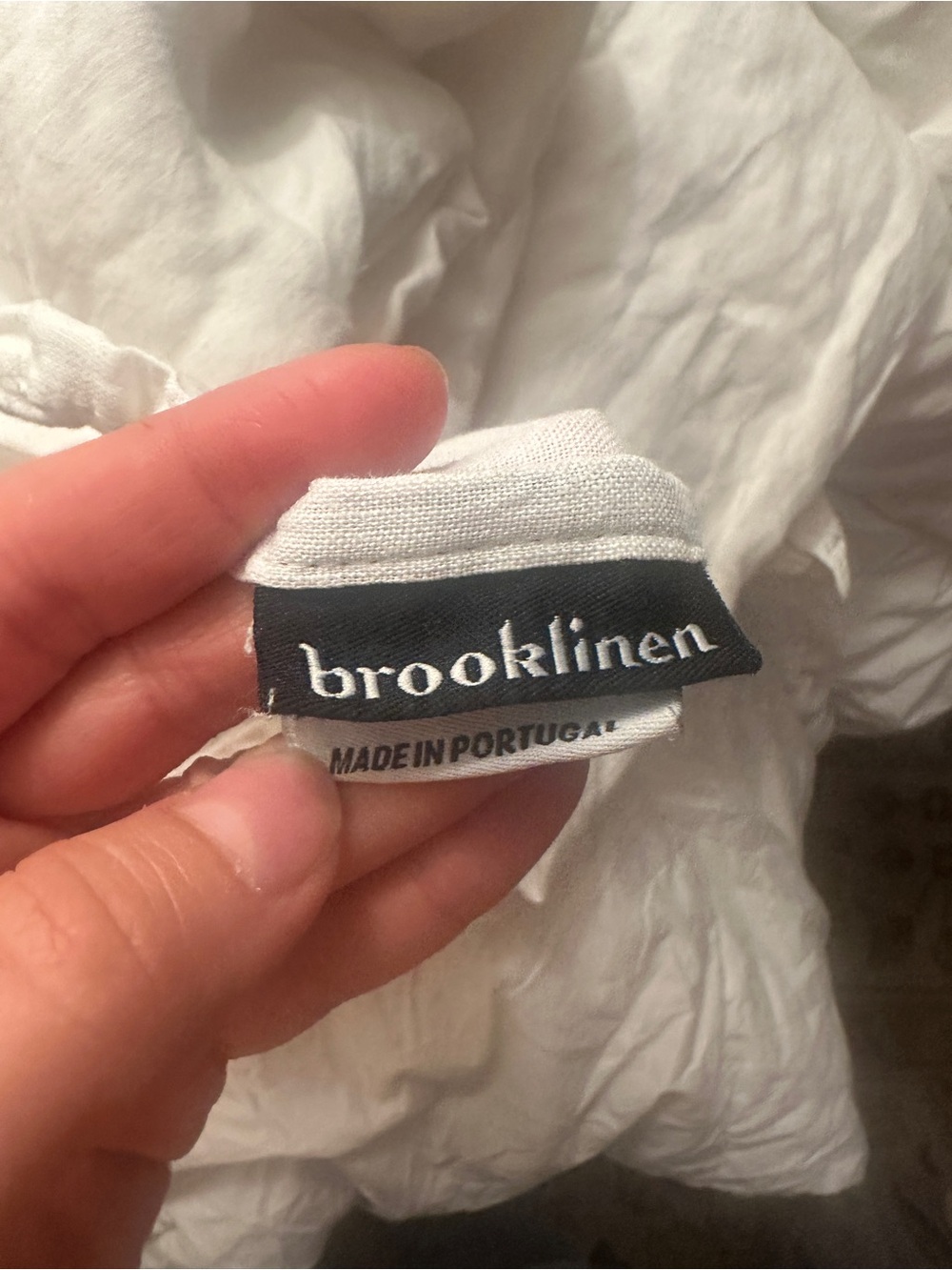 Brooklinen White Flat Top Sheet Queen